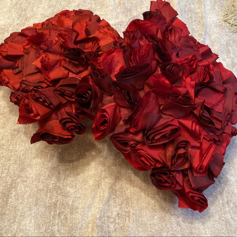 Rose decorative pillows